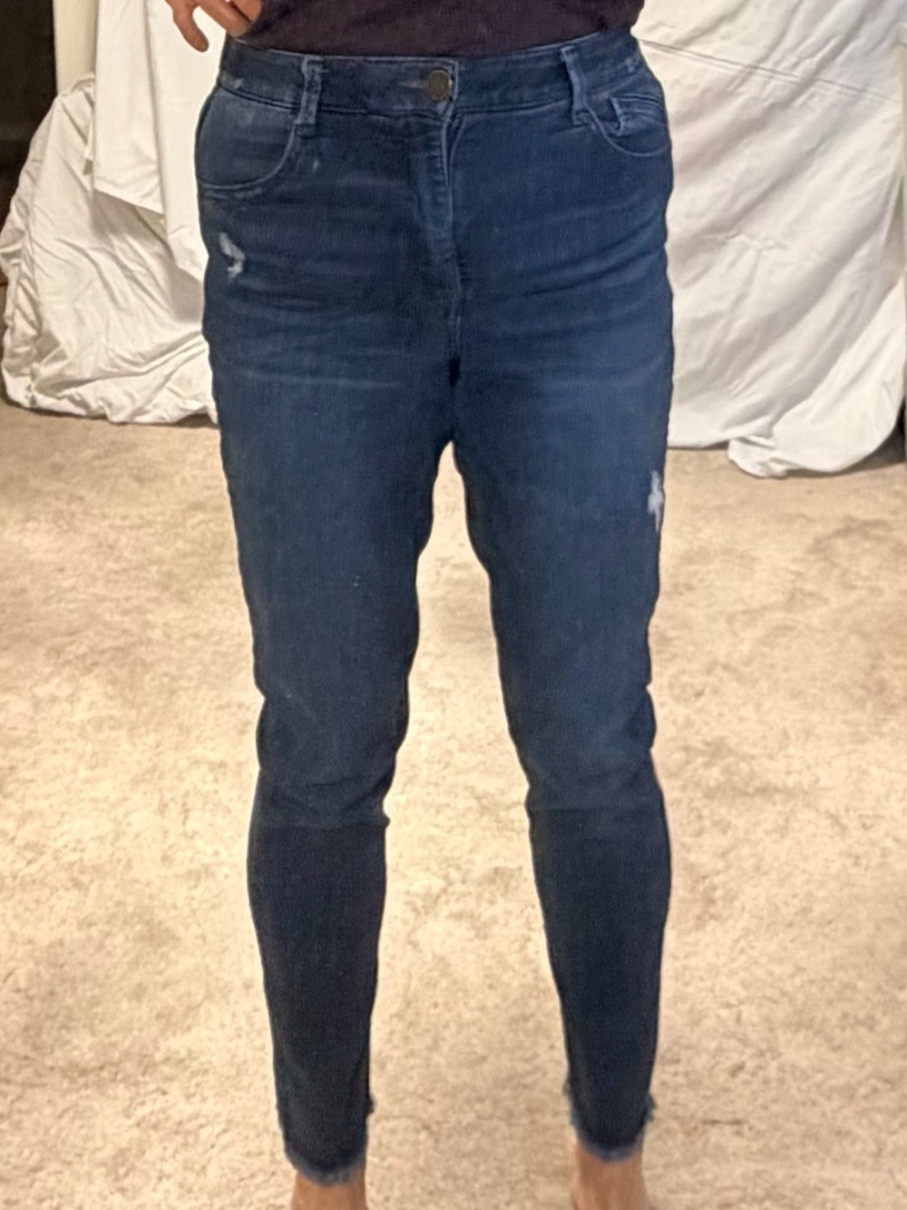 Wit & Wisdom Dark Blue High-Rise Skinny Jeans